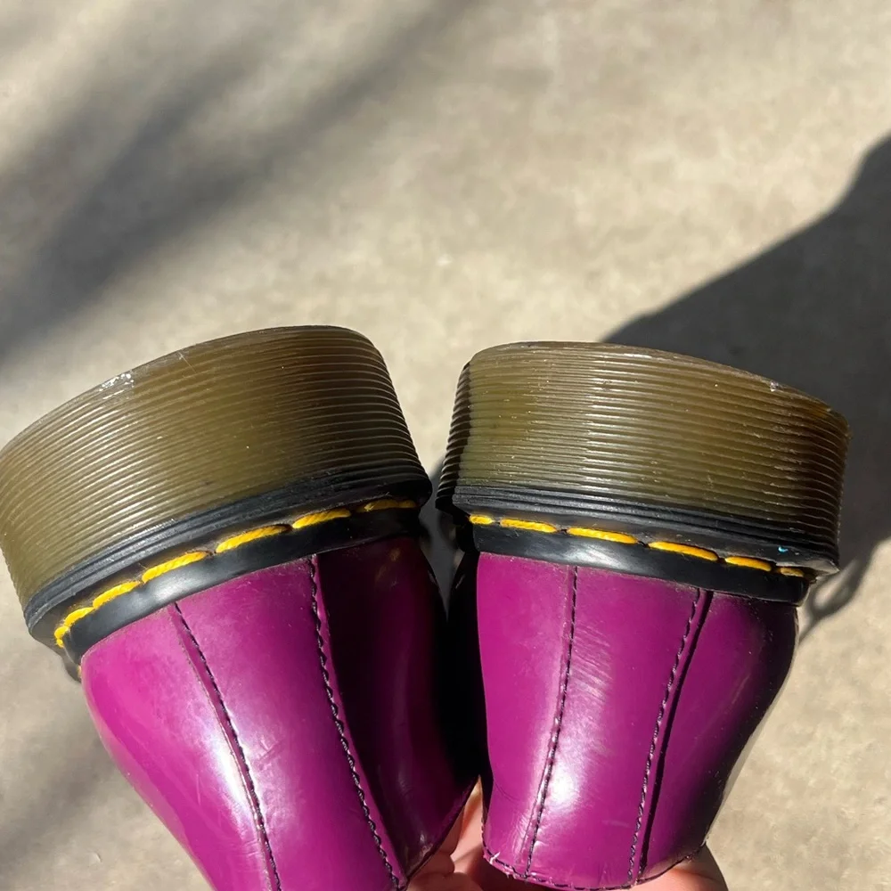Doc Martens CUTE Purple Patent PASCALE 10084 AW004 Women’s Sz 8 RARE - Picture 7 of 13
